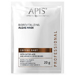 Apis Professional Coffee Shot, masque aux algues bio revitalisant, 20 g