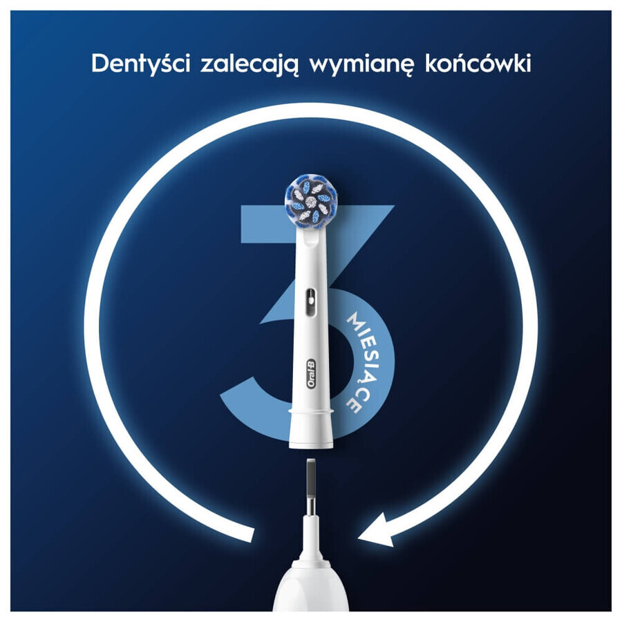 Oral-B Pro Sensitive Clean vervangende opzetborstels voor elektrische tandenborstel, 4 stuks