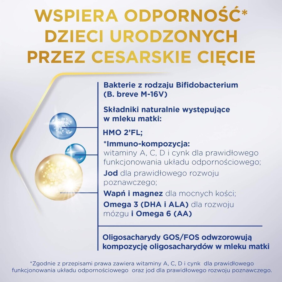 Set Bebilon Profutura Profutura CesarBiotik 2, follow-on milk, after 6 months, 3 x 800 g + Mustela Bebe Enfant, nourishing wash gel, 300 ml free of charge