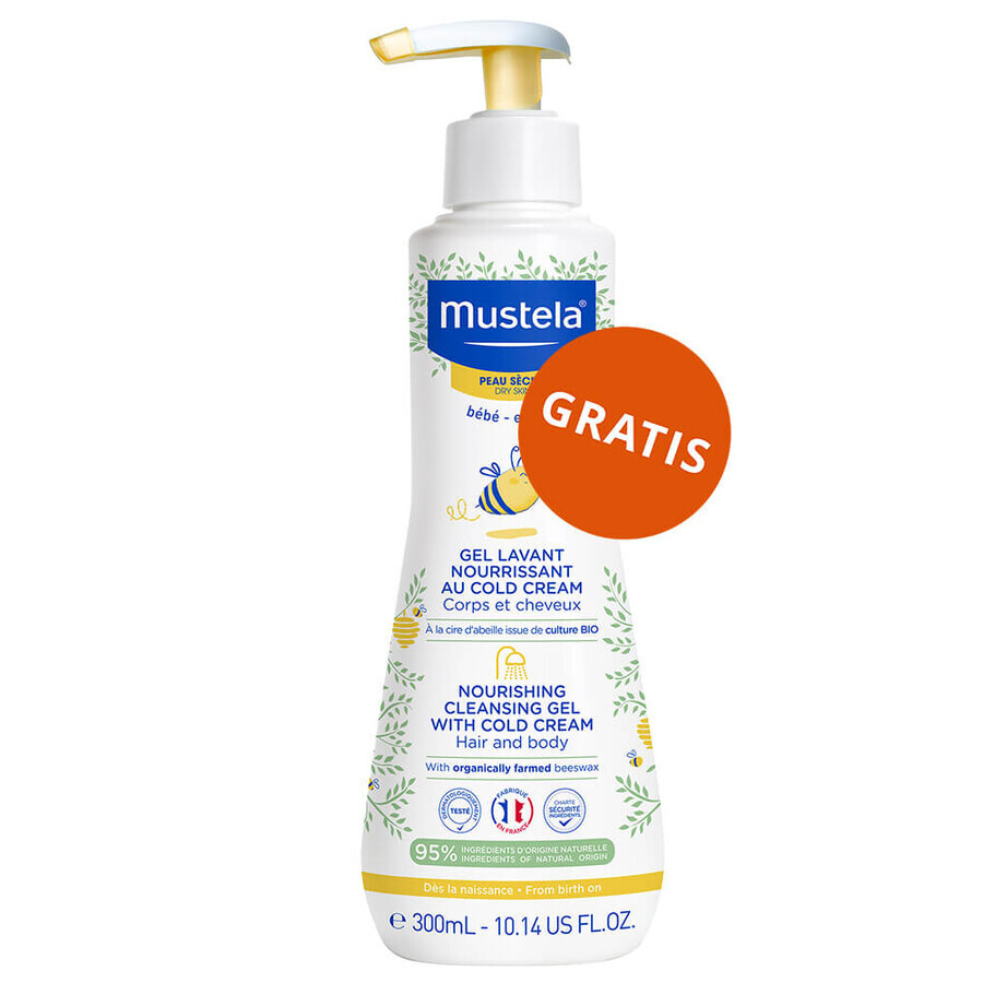 Set Bebilon Profutura Profutura CesarBiotik 2, follow-on milk, after 6 months, 3 x 800 g + Mustela Bebe Enfant, nourishing wash gel, 300 ml free of charge