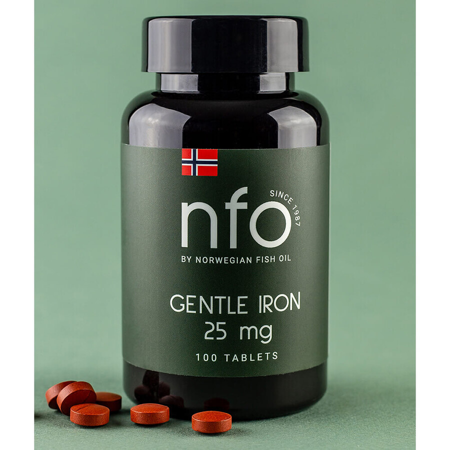 NFO Gentle Iron, ijzer, 100 tabletten