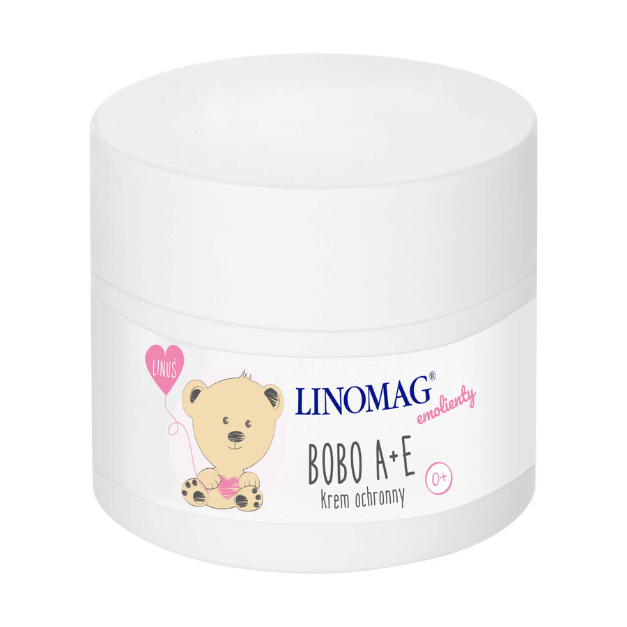 Linomag Emolients, lichaams- en hoofdreinigingsgel voor baby's en kinderen vanaf 1 levensdag, 400 ml + beschermingscrème, 15 ml gratis