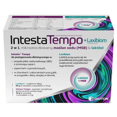 Intesta Tempo + Laxibiom, 10 sachets