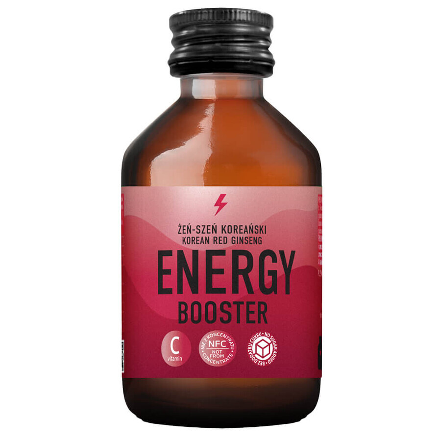 Premium Rosa Rosa Energy Booster, flaches Getränk, 100 ml