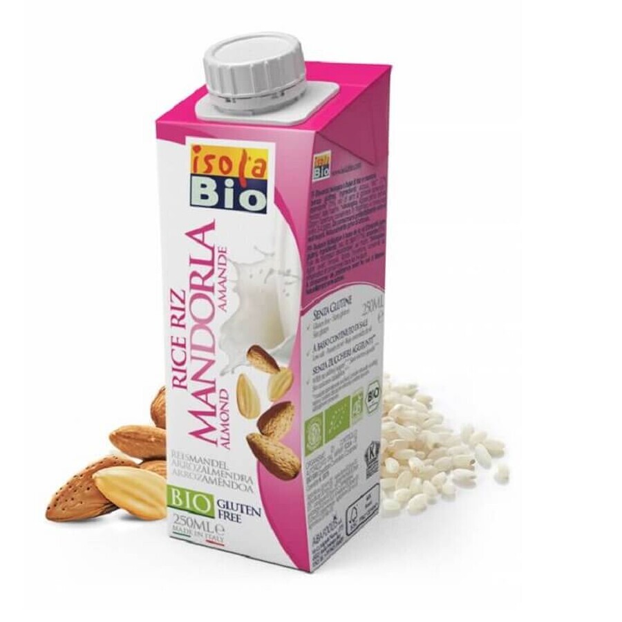 Bevanda vegetale di riso con mandorle, 250 ml, Isola