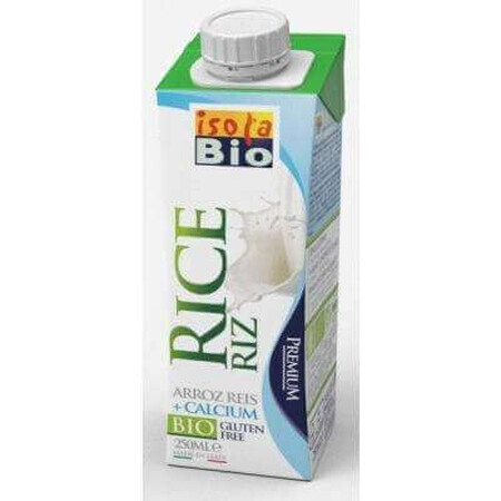 Boisson végétale à base de riz et de calcium, 250 ml, Isola Bio