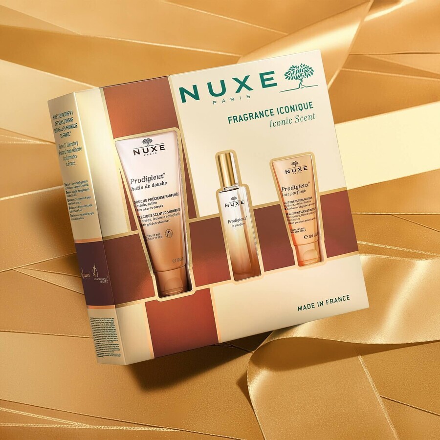 Nuxe Prodigieuse perfume set, fragrance, 30 ml + shower oil, 100 ml + scented body milk, 30 ml