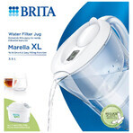 Brita Marella, kan met filter XL 3,5 l, wit + Maxtra Pro Pure Performance filter, 1 st