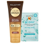 Kolastyna Luxury Bronze set, bruinende bodylotion voor de donkere huid, 200 ml + aftersun masker, 20 ml voor 1 cent