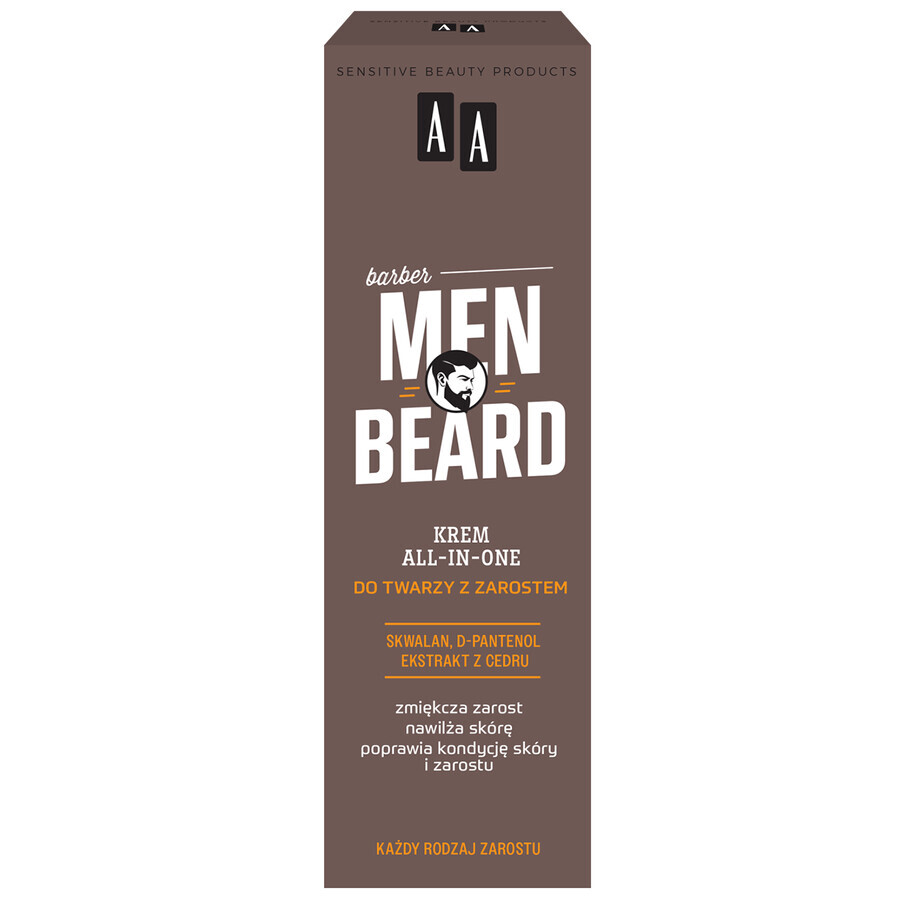 AA Men Beard, cremă all-in-one pentru părul facial, 50 ml