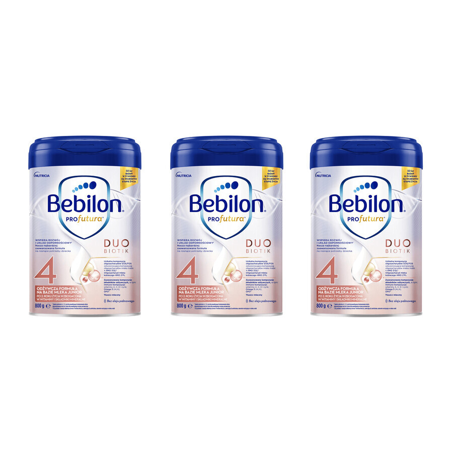 Set Bebilon Profutura Duo Biotik 4, modified milk, after 2 years, 3 x 800 g