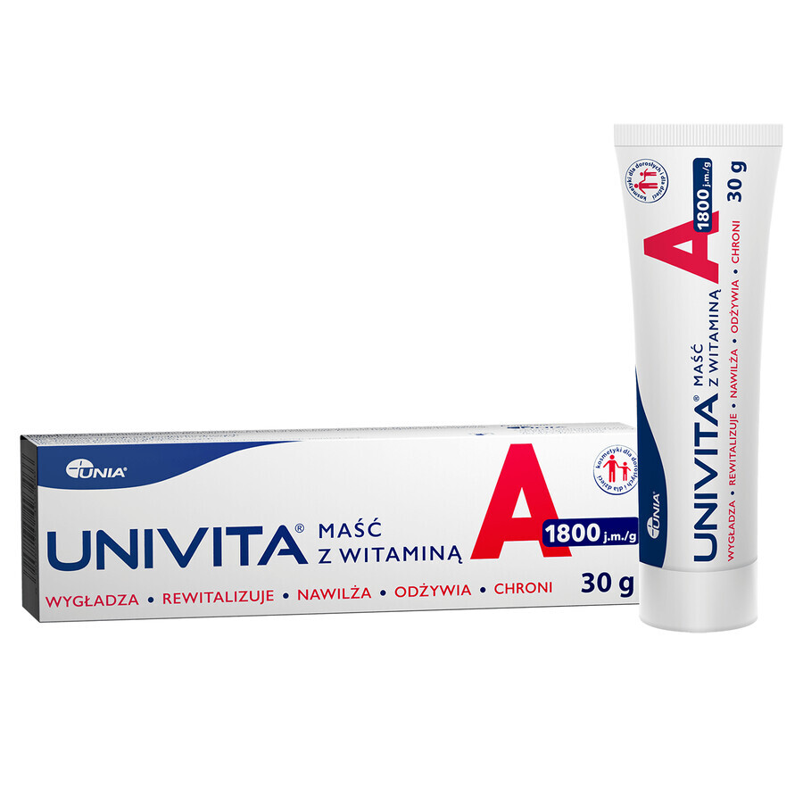 Univita ointment with vitamin A 1800 IU/g, 30 g