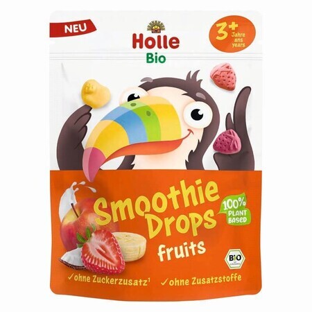 Biologische fruithapjes Smoothie Drops, +3 jaar, 15 g, Holle