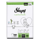 Baby Diapers Natural, Nr 3 Midi, 4-9 kg, 68 pieces, Sleepy