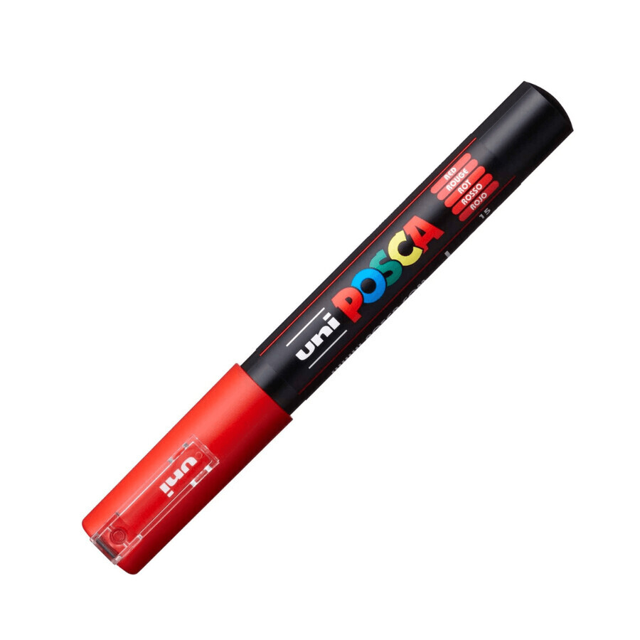 Watermarker PC-1M Uni, 0.7 MM, Rood, Posca