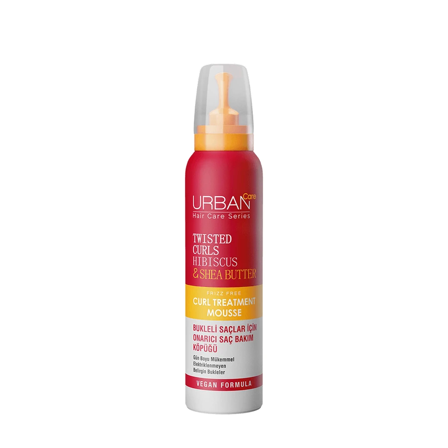 Foaming treatment for curly hair with Hibiscus and Shea Butter, 150 ml, Urban Care