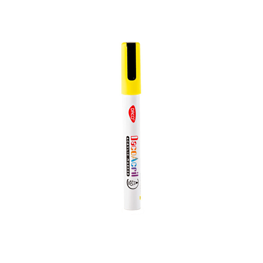 Acrylic Marker, Fluorescent Yellow, 1 pc, Daco