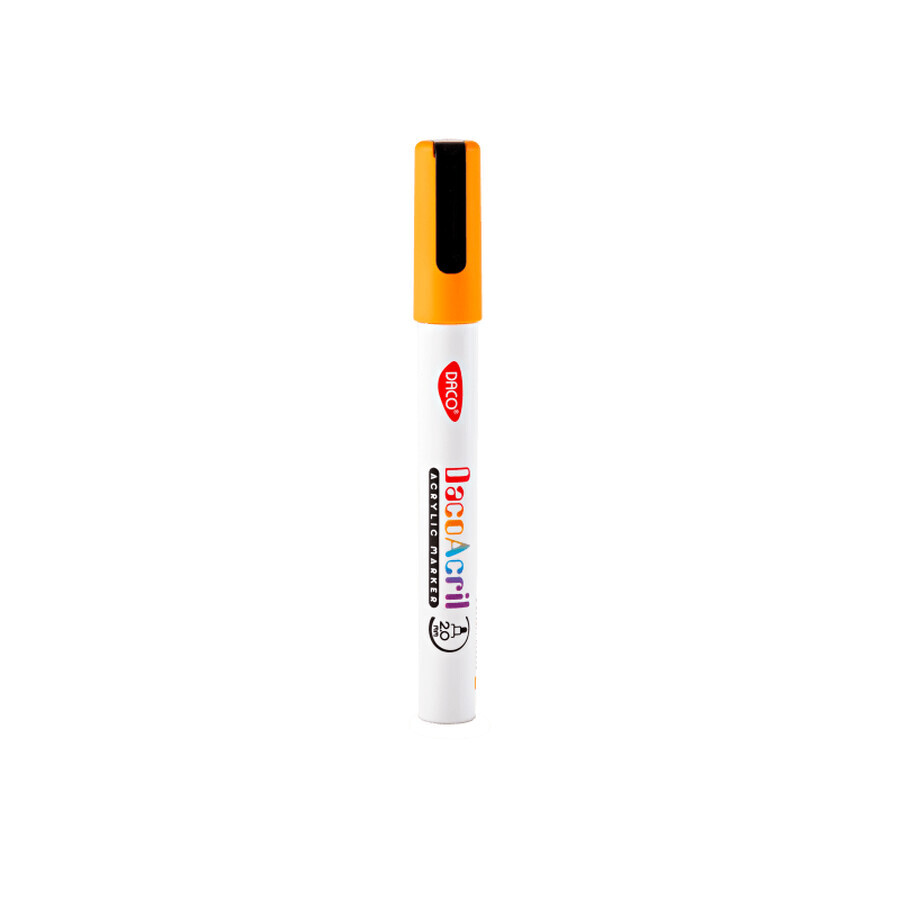 Acrylic marker, Orange, 1 pc, Daco