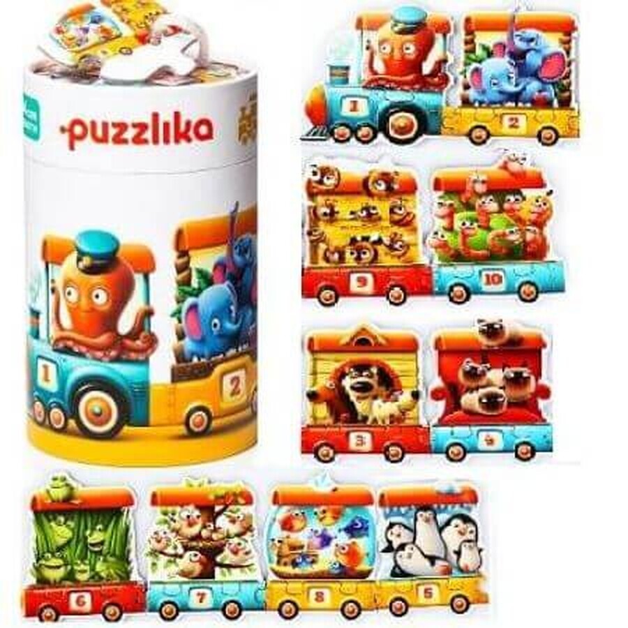 Puzzle Trenuletul Vesel, +3 ani, Cubika