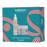 Package Moisturizing Cream + Serum with Peptides and HA Aquafil Hydra, 50 ml + 30 ml, Ivatherm
