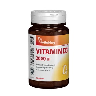 Vitamine D3, 2000 IE, 90 capsules, Vitaking