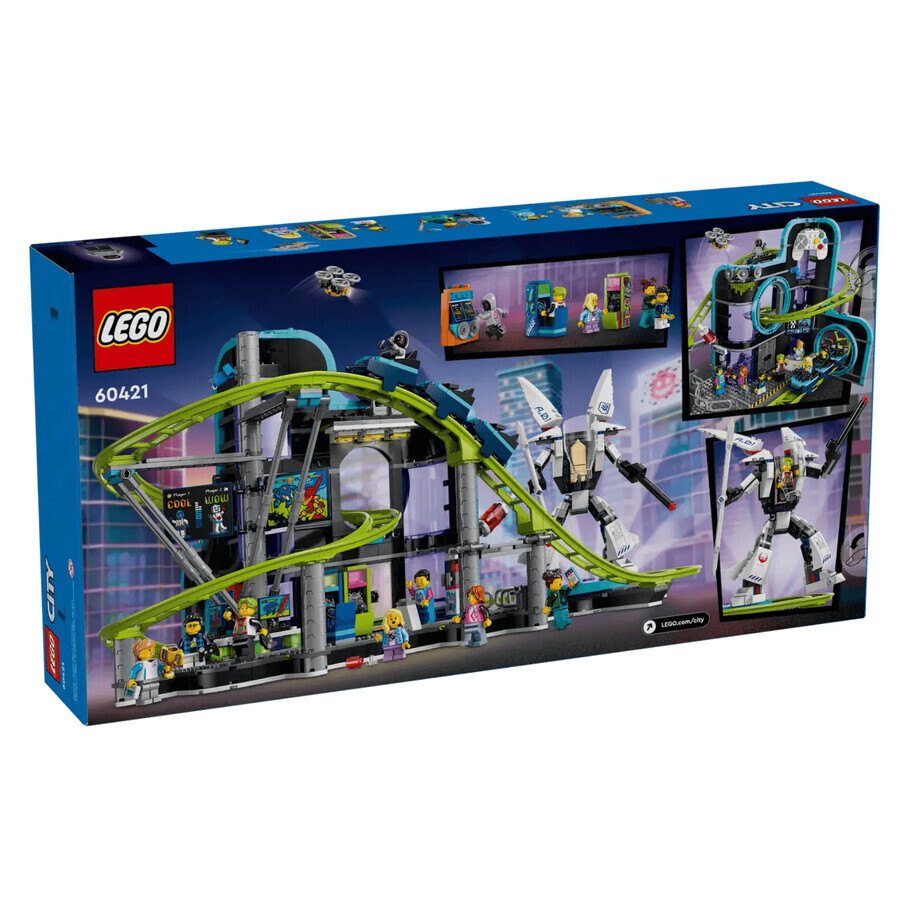 Roller-Coaster Robot World City, 8+ years, 60421, Lego, Lego