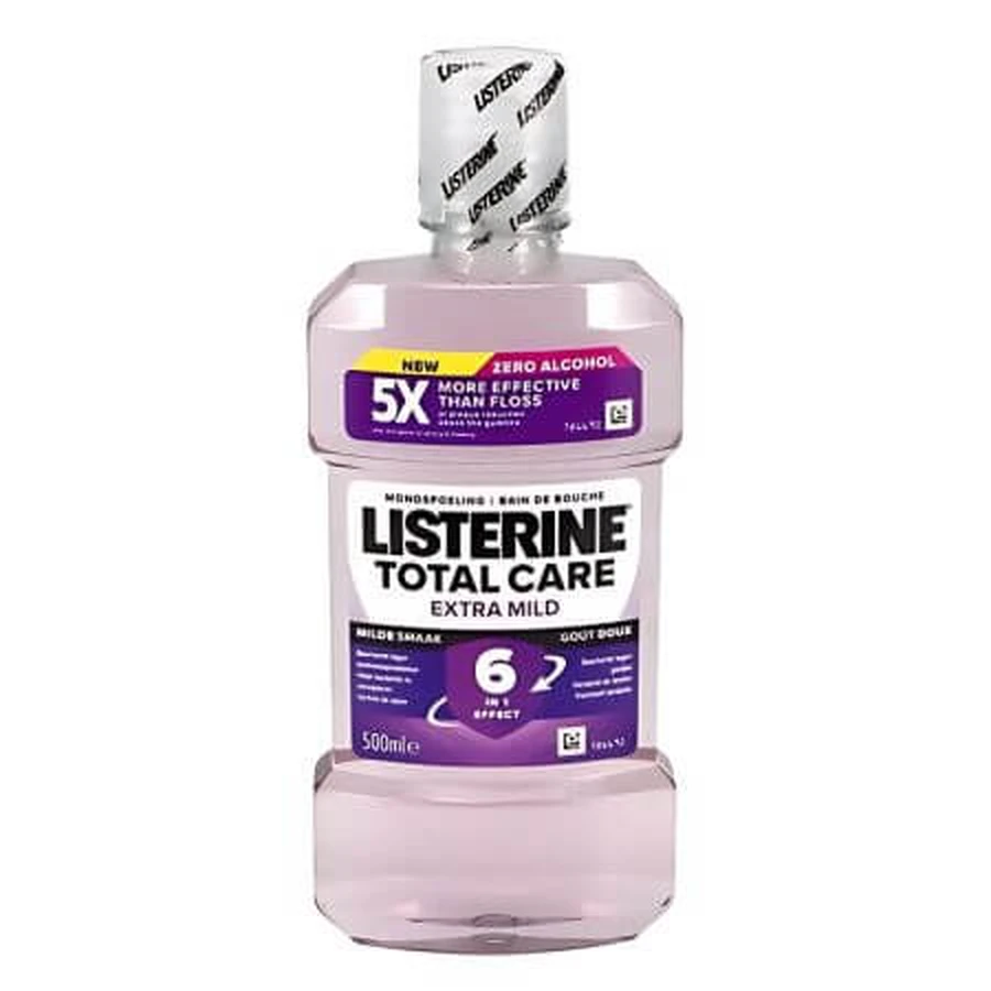 Total Care Zero Alcohol Mondwater, 500 ml, Listerine