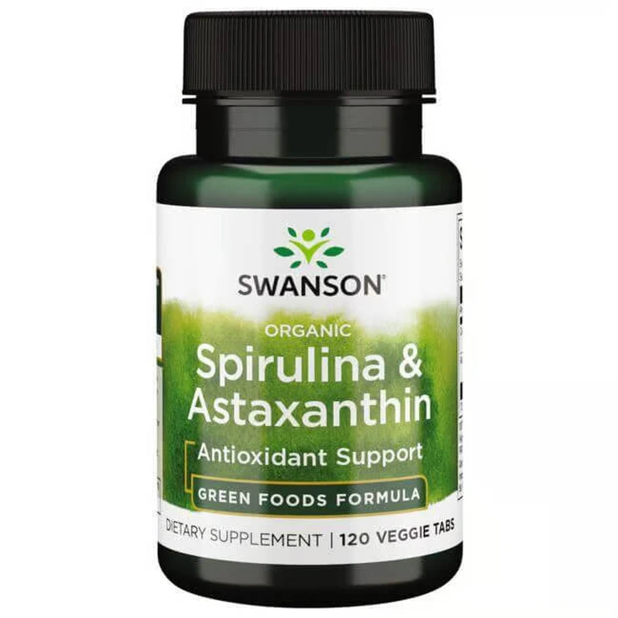 Spirulina and Astaxanthin, 120 capsules, Swanson