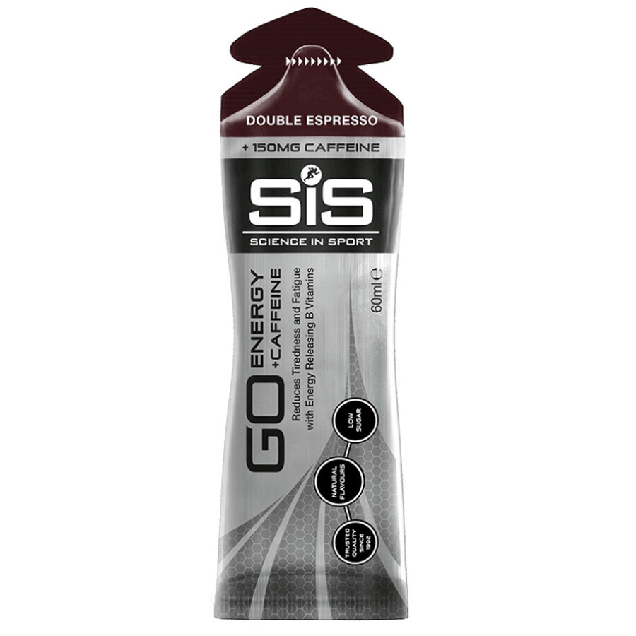 SIS GO Energy Cafeïne dubbele espresso energiegevende gel, 60 ml, Science In Sport