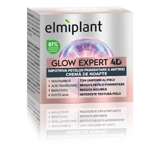 Crema notte contro le macchie pigmentarie Glow Expert 4D, 50 ml, Elmiplant