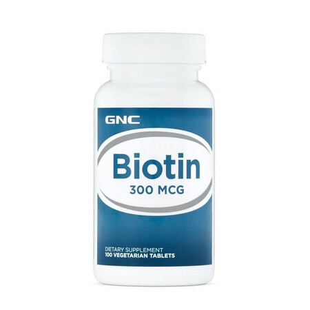 Biotine 300 mcg (255811), 100 tabletten, GNC