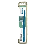 Toothbrush for adults with 4 interchangeable heads Green Clean, Soft, Jordan