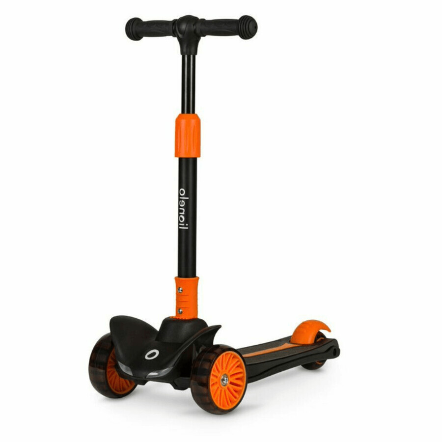 Patinete ultra plegable para bebés de hasta 50 kg Timy, 3+ años, Naranja Negro, Lionelo