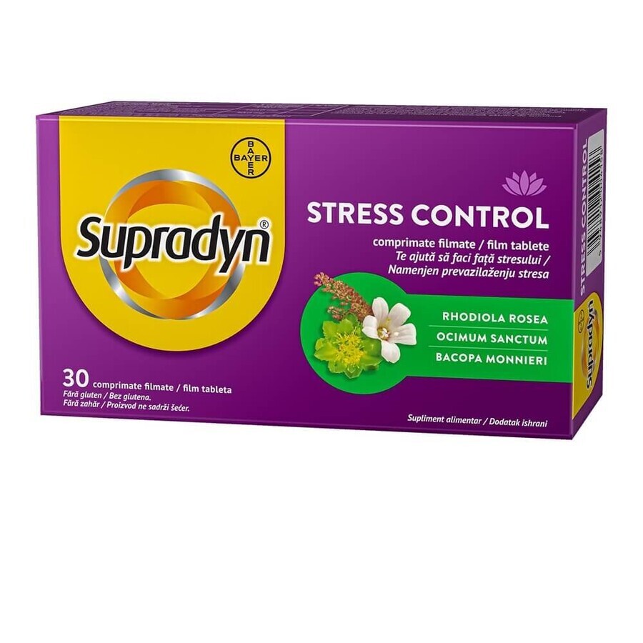 Supradyn Stress Control, 30 comprimidos recubiertos con película, Bayer