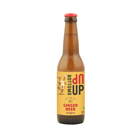 Bottoms Up Organic Alcohol Free Ginger Beer, 330 ml, The Ginger People