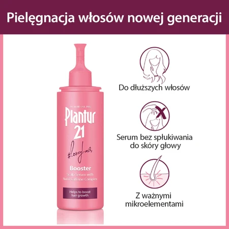 Plantur 21 Long Hair Booster, sérum accélérateur de croissance pour le cuir chevelu, 125 ml