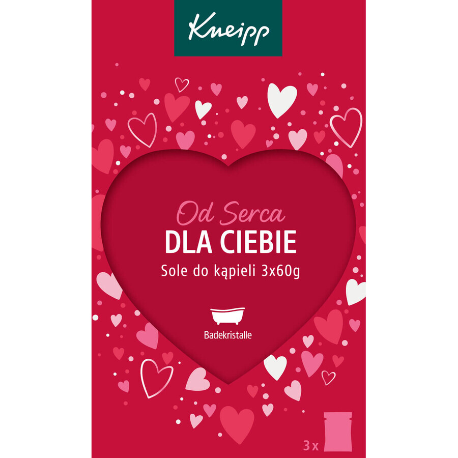 Kneipp Set Uit het hart voor jou, badzout, 3 x 60 g