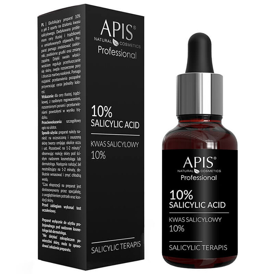 Apis Professional Salicylic acid 10%, exfoliating preparation, 30 ml