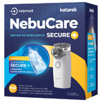 NebuCare Secure+, vernevelingsset, NE-M01L gaasvernevelaar + 0,9% NaCl zoutoplossing, 5 ml x 40 ampullen