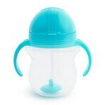 Munchkin Tip&Sip straw cup, blue, 207 ml