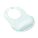 BabyOno, ultra-thin silicone bib, turquoise, from 6 months, 1 pc