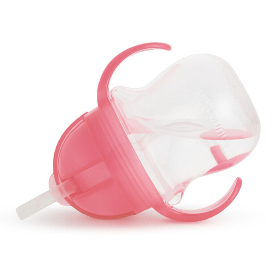 Munchkin Tip&Sip straw cup, pink, 207 ml