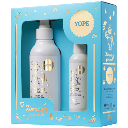 Yope Winter Morning Set, Seife, 300 ml + Raumduft, 100 ml BRANDZERBRECHTE VERPACKUNG