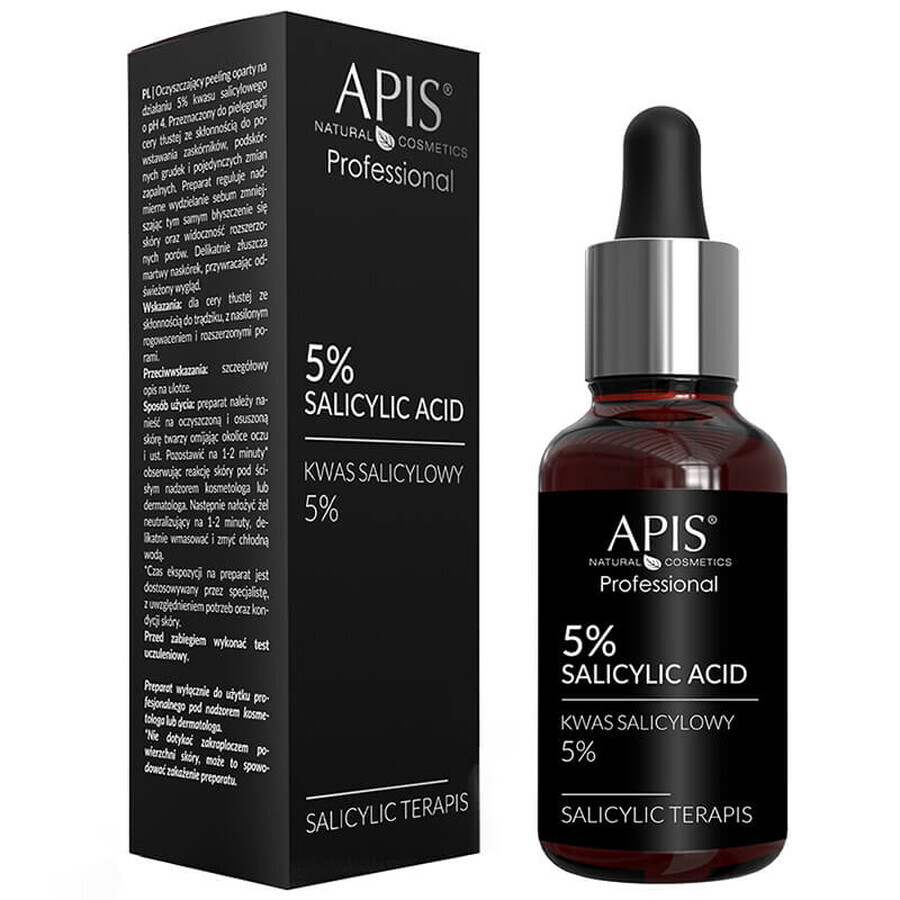 Apis Professional Salicylzuur 5%, zuiverende peeling, 30 ml