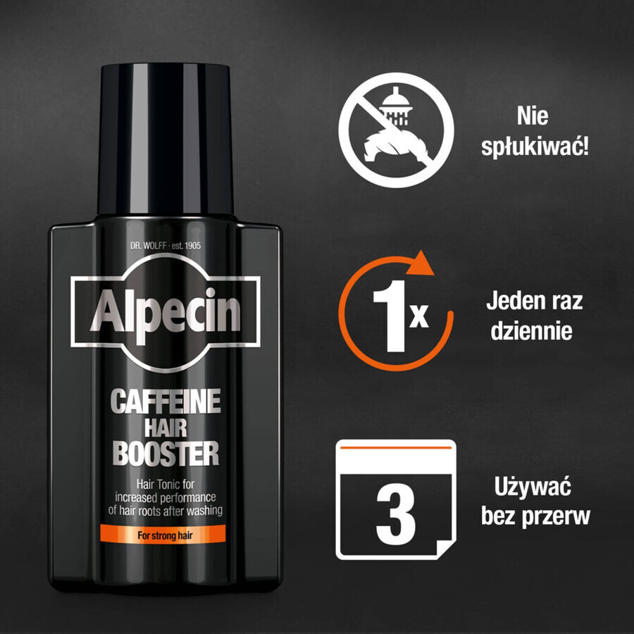 Alpecin Caffeine Hair Booster, haarserum, 200 ml