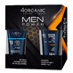 4Organic Men Power set, verzachtende aftershavebalsem, Sensitive, 150 ml + douchegel, Energy, 250 ml