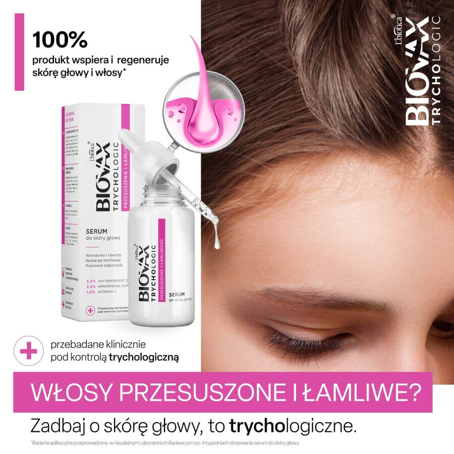 Biovax Tryvax Trychologic Sequedad y Cojera, suero cuero cabelludo 50 ml + champú cabello y cuero cabelludo 50 ml gratis