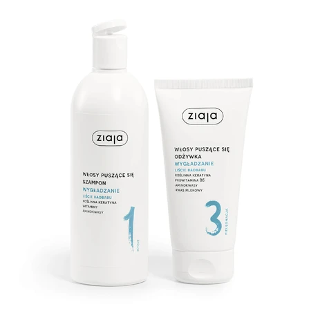 Ziaja Plant Care Gladmakende Baobabbladeren, shampoo, krullend haar, 400 ml