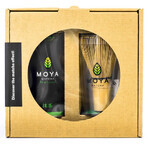 Moya Matcha Traditionele Biologische Japanse Thee Set, 30 g + Chasen, matcha bezem, 1 stuk