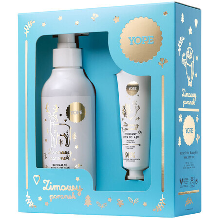 Yope Winter Morning set, săpun, 300 ml + cremă de mâini, 50 ml